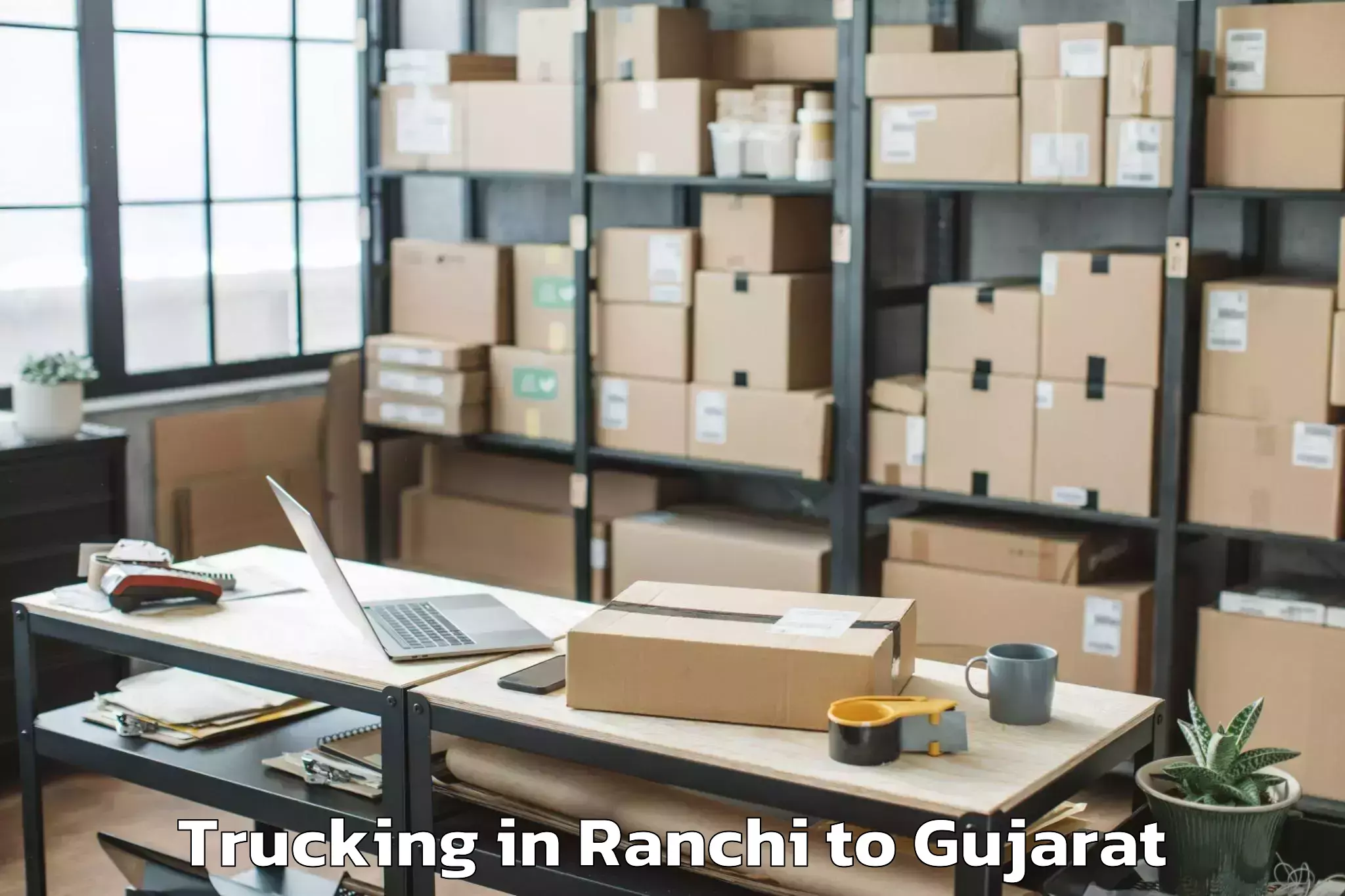 Affordable Ranchi to Karjan Trucking